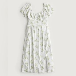 Ruched Waist Midi Dress